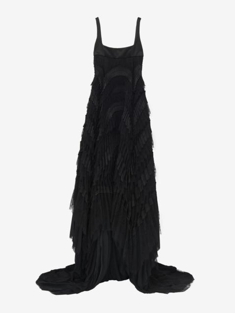 Alexander McQueen Pleated Evening Dress