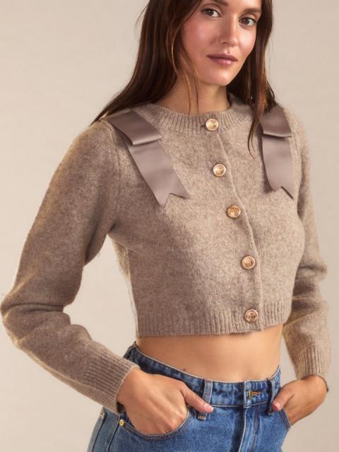 CYNTHIA ROWLEY Ivy Cropped Wool Cardigan