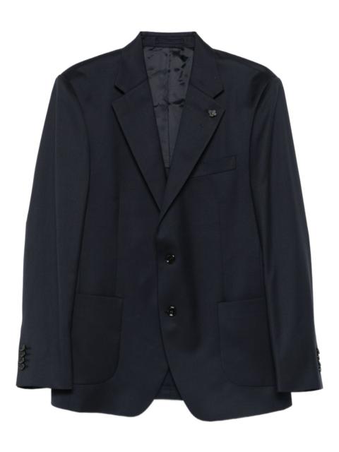 LARDINI virigin wool single-breasted blazer