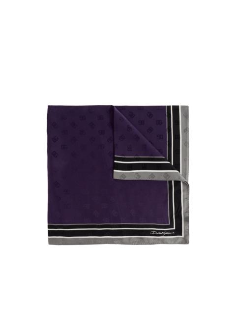 Dolce & Gabbana logo border scarf