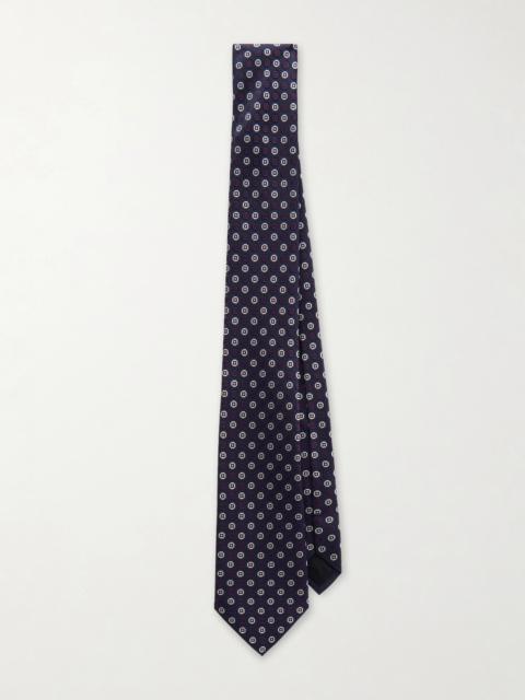 SAINT LAURENT 7cm Silk-Jacquard Tie