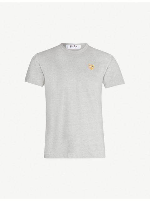 Comme des Garçons PLAY Logo-embroidery cotton-jersey t-shirt