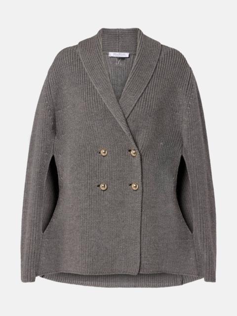 Max Mara Agenzia double-breasted virgin wool cape