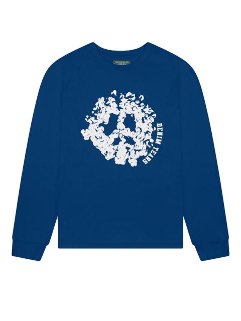 DENIM TEARS Peace Wreath Long Sleeve Tee "Navy" DT214