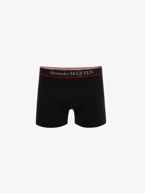 Alexander McQueen Selvedge Boxers in Black