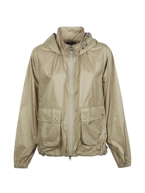 Barbour bleached olive hooded jacket