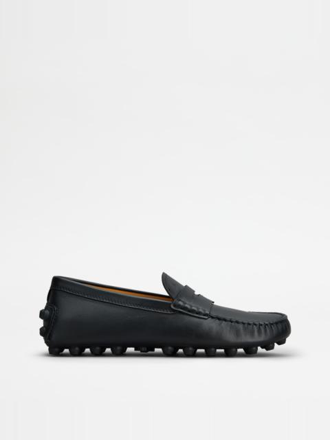 TOD'S GOMMINO BUBBLE IN LEATHER - BLACK