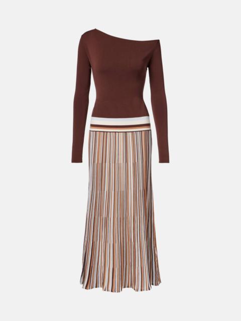 FAITHFULL Citara knitted cotton-blend maxi dress