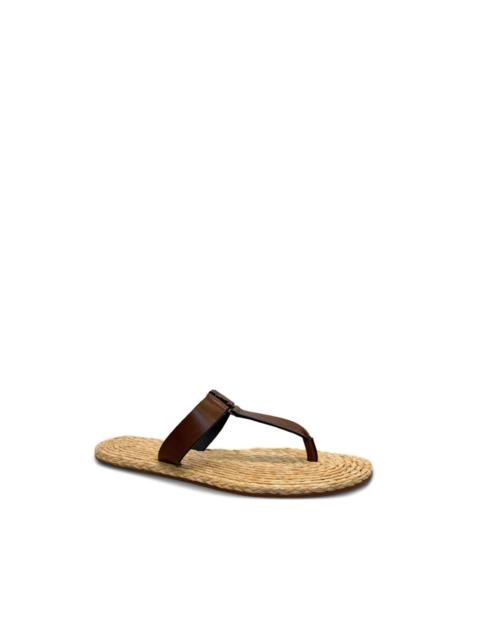 SAINT LAURENT Babylone leather sandals