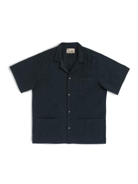 Bather Navy Linen Traveler Shirt