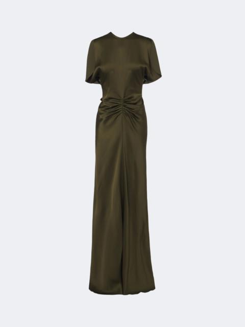 Victoria Beckham Isabella ruched satin gown