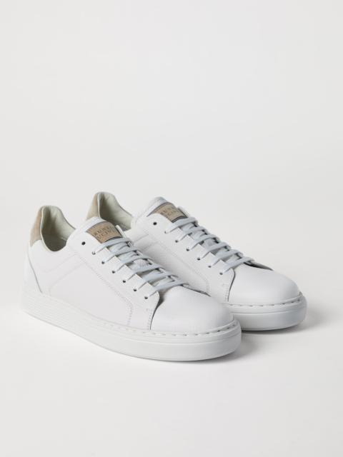 Grained calfskin sneakers