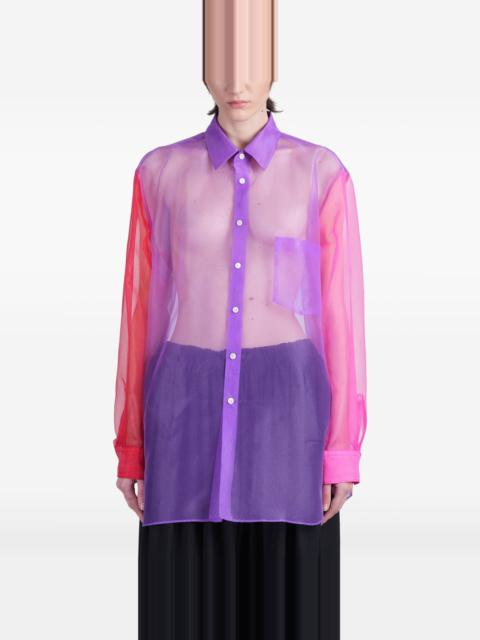 Comme Des Garçons sheer shirt