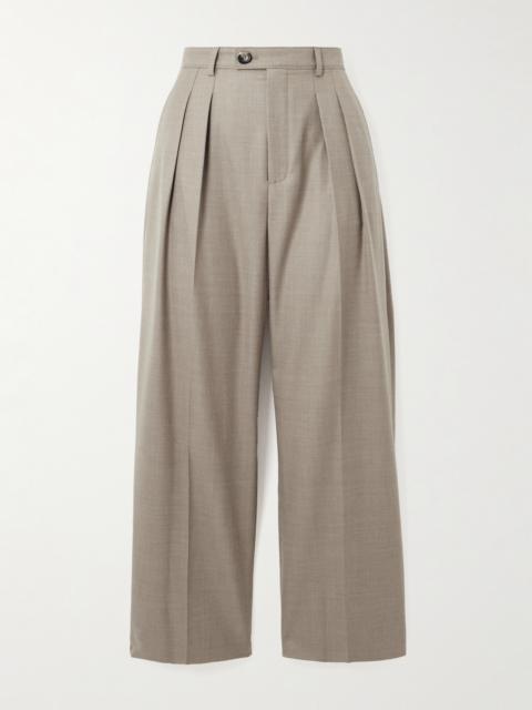Loro Piana Pleated Wool Wide-leg Pants