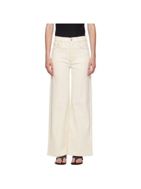 Off-White Sofie Ankle Wide-Leg Jeans