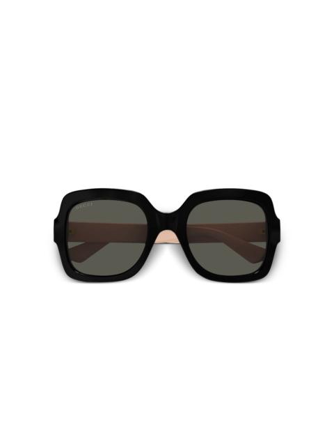 GUCCI oversize-frame sunglasses