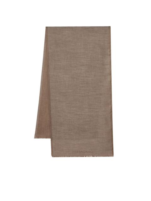 FERRAGAMO cashmere-blend jacquard scarf