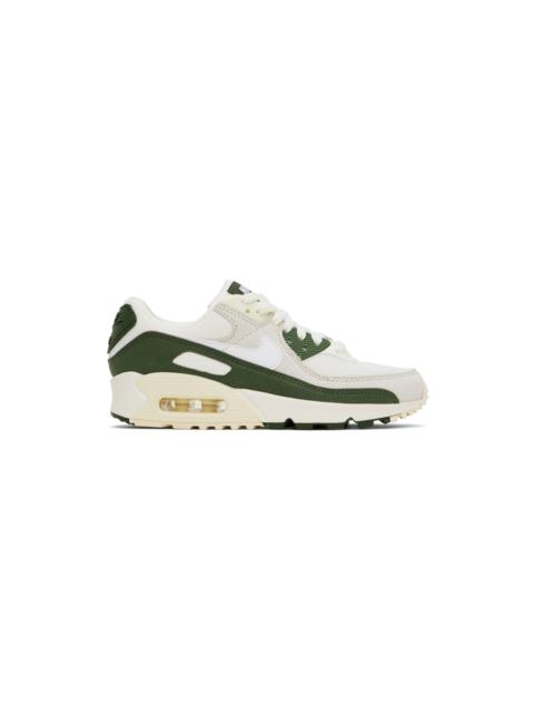 Off-White & Green Air Max 90 Sneakers