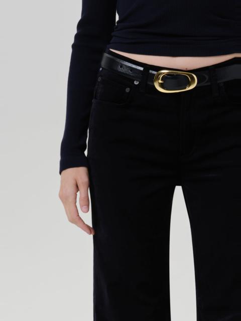 Citizens of Humanity Kimberly 70's Stretch Velvet Flare In Onyx
