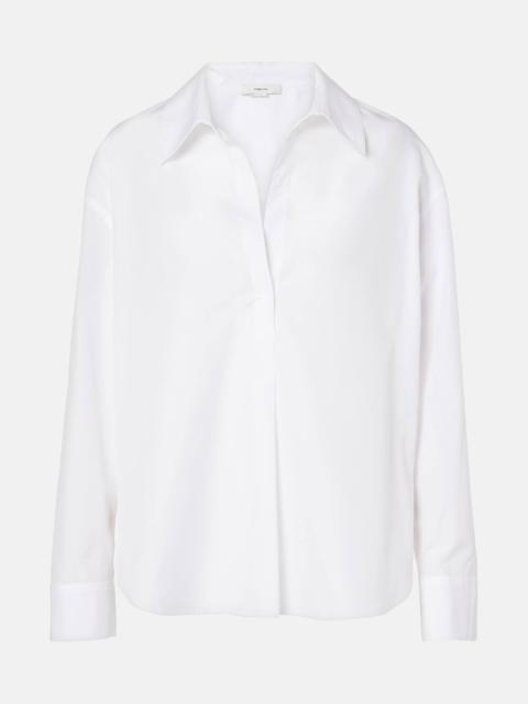 Cotton poplin blouse