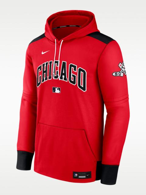 Nike Chicago White Sox Authentic Collection City Connect Men's Nike Therma MLB Pullover Hoodie