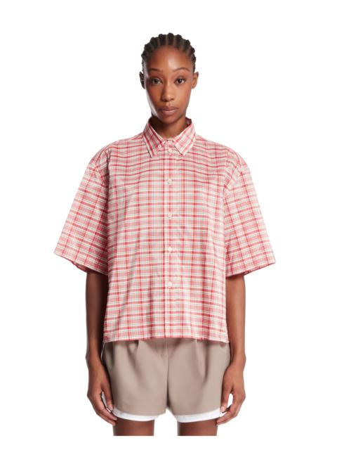 Jil Sander Red And White Checkered Shirt