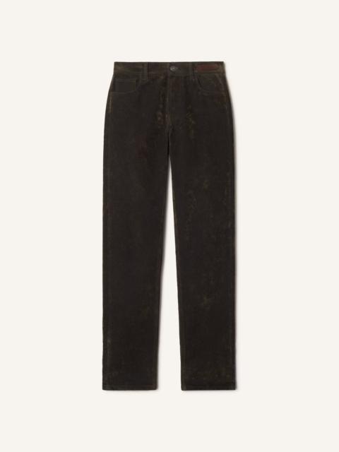 Lanvin STRAIGHT-LEG TROUSERS IN VELVET DENIM