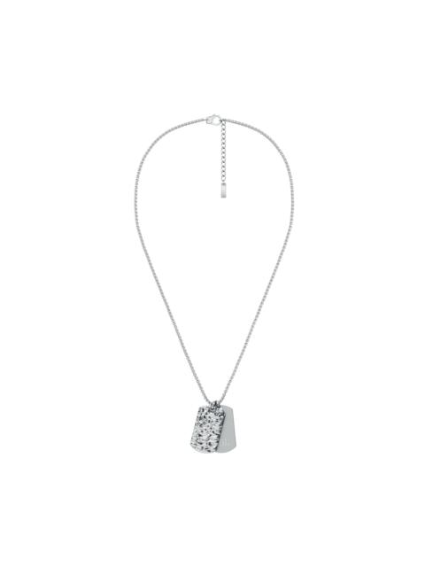 Diesel STAINLESS STEEL DOG TAG NECKLACE
