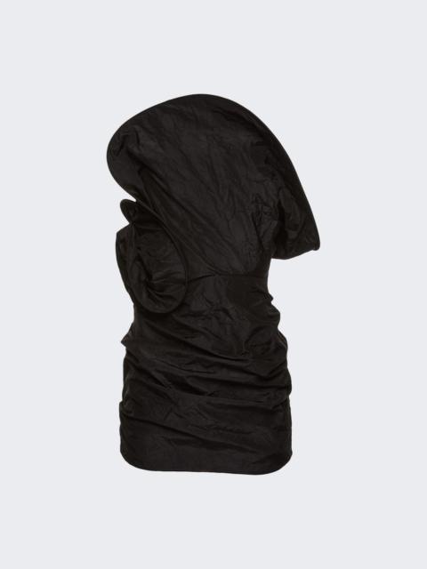 MAGDA BUTRYM Sculptural Rose Mini Dress Black