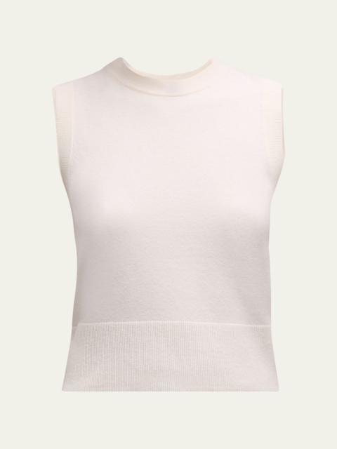 Vince Wool Cashmere Crewneck Shell Top