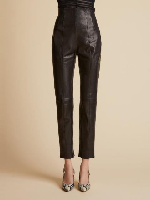 The Lenn Pant in Black Leather