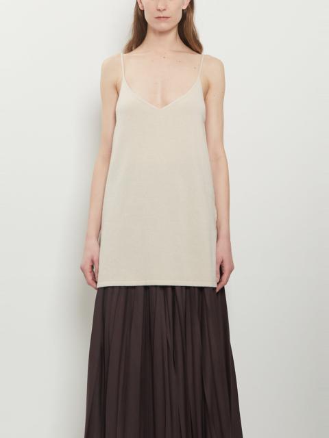 DUŠAN Cashmere Knit Tank Top — Oatmeal