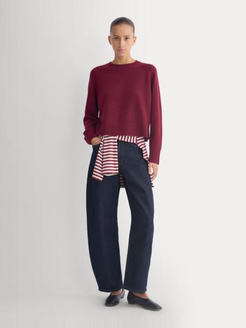 EVERLANE THE BOXY CREW IN CASHMERE