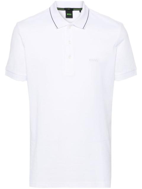 logo-embroidered polo shirt