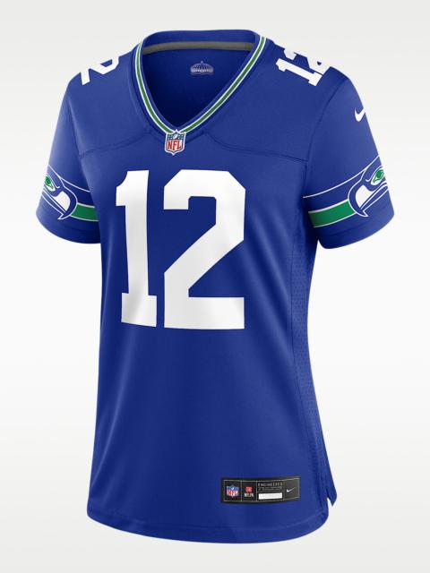 Nike 12th Fan Seattle Seahawks Women's Nike NFL Game Football Jersey