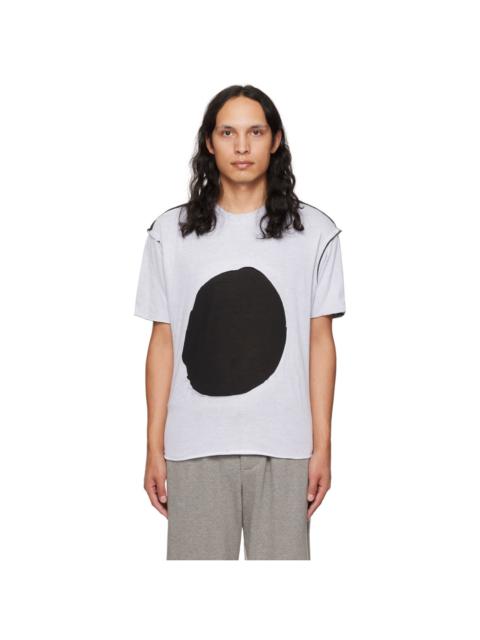 EDWARD CUMING SSENSE Exclusive White & Black Circle Window T-Shirt