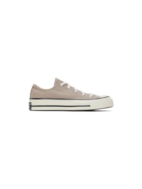 Converse Taupe Chuck 70 Vintage Canvas Sneakers