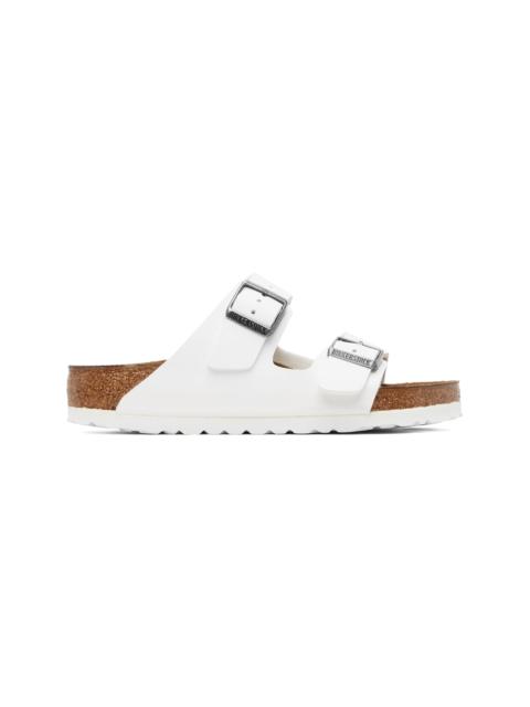 BIRKENSTOCK White Regular Arizona Birko-Flor Sandals