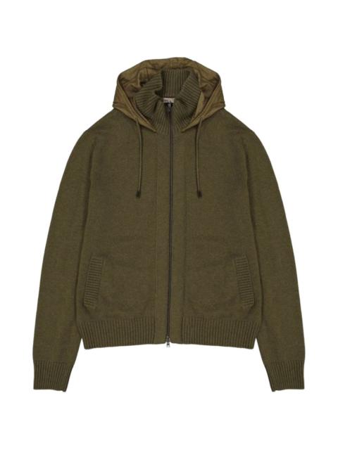 Herno zip-up cashmere hoodie