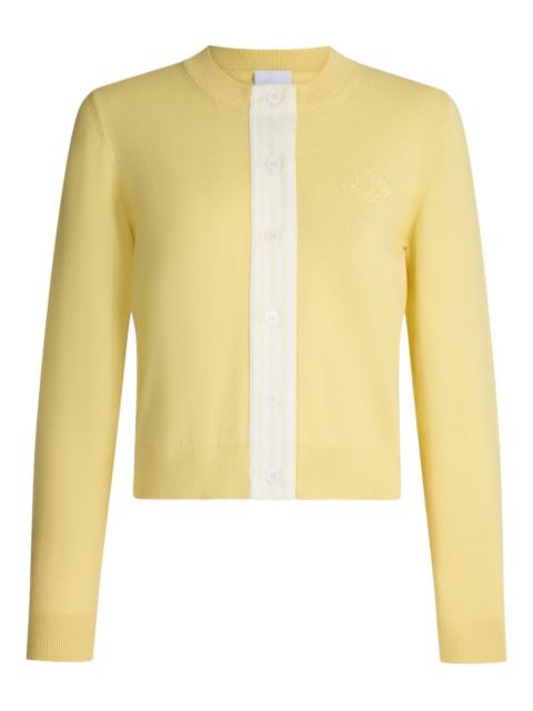 PATOU striped-detail cardigan