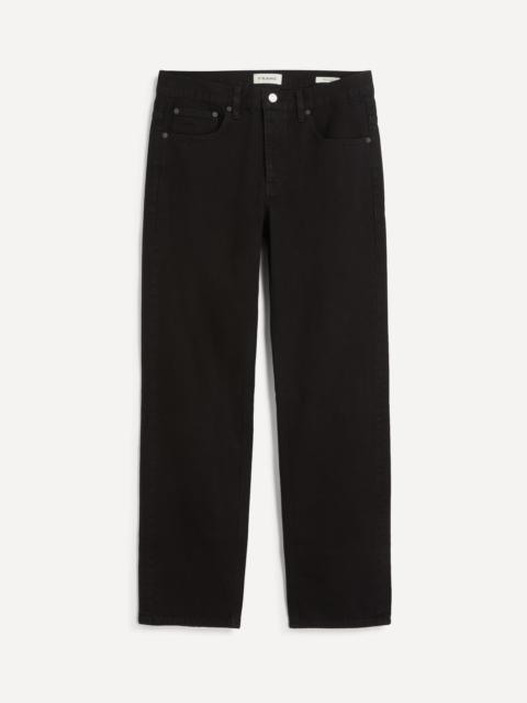 FRAME Black Straight Jeans