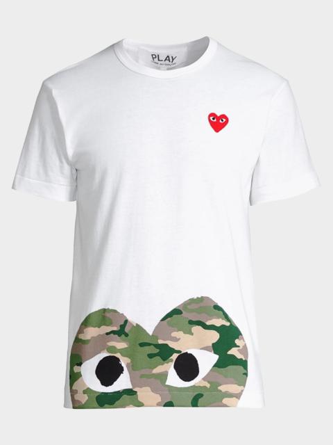Comme Des Garçons Half Camo Heart Tee