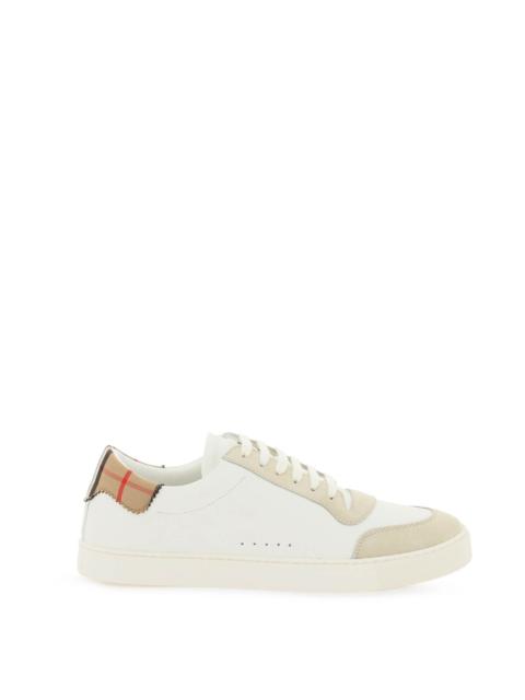 Burberry LOW-TOP LEATHER SNEAKERS