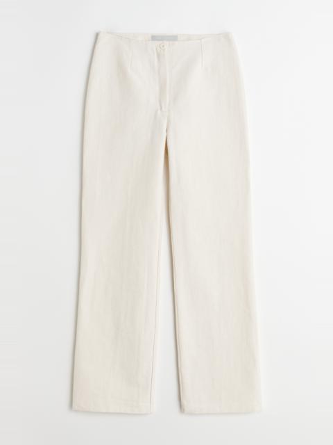 Our Legacy REGULAR WHITE COTTON TROUSERS | netdressed