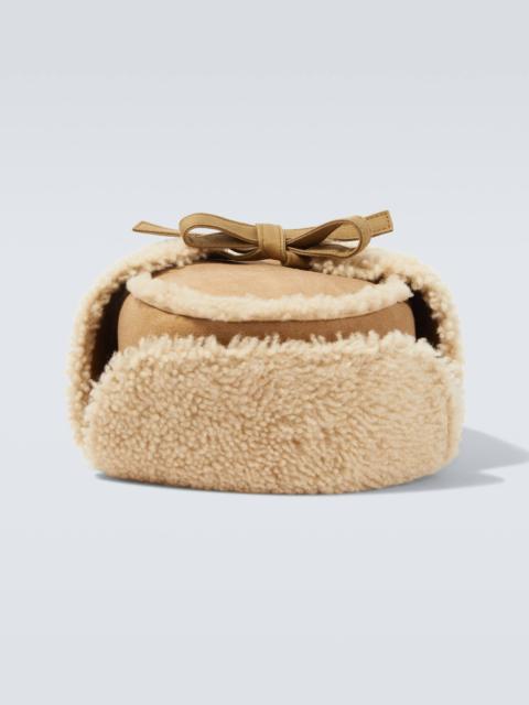 visvim Open Car shearling and cotton hat