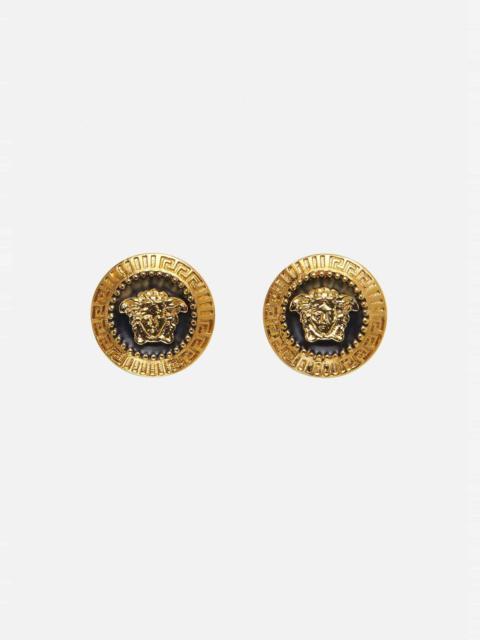 VERSACE Enamel Medusa Stud Earrings