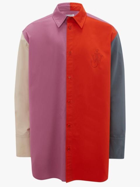 JW Anderson colour-block long-sleeved shirt