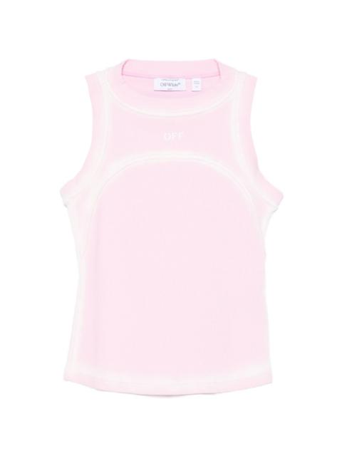 Off-White Spray- Off-Stamp ribbed tank top