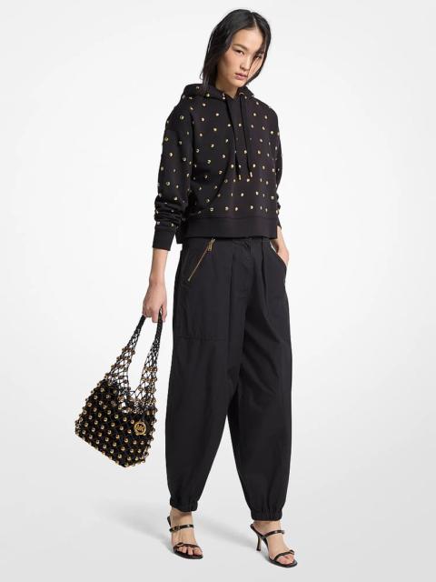 MICHAEL KORS Cotton Poplin Parachute Jogger