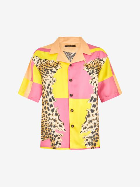 Roberto Cavalli Cavalli Pop Print Silk Shirt